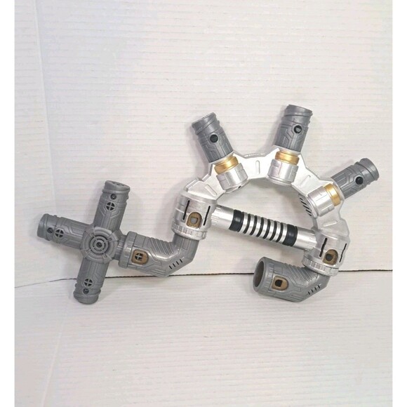 Star Wars Bladebuilders Lot Hilt, Cross Connector & 2 Angle Parts Hasbro Toys - Picture 3 of 4
